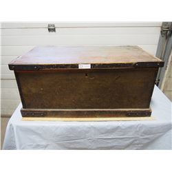 Wooden Trunk w/Metal Reinforcements