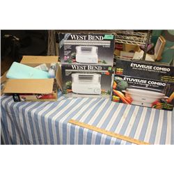 Rice Cooker, Vegetable Steamer and Box of Cooling Packs