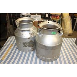 2 Cream Cans (no lids) 20" T