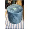 Image 1 : Blue Fabric Storage Stool 13" T by 13" W