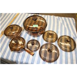 Brown Pyrex Corning Pieces
