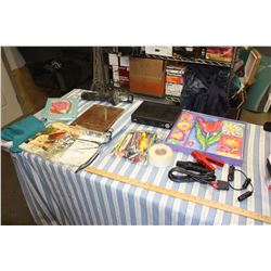 Cocking Gun, Drywall Tape, Photo Albums, Scrap Books, Portable Power Adapter and etc.