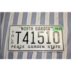 North Dakota License Plate