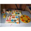Image 1 : Lot of Fisher Price Toys plus Metal Chinese Checkers Board