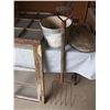 Image 6 : Vintage Windows, Metal Pail, Pitchfork, and Tub Lid