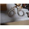 Image 3 : Lot of Misc Items: handcuffs, lamp chimney, vintage tools, hardware