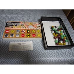 Wooden Traffic Dominoes, Marbles