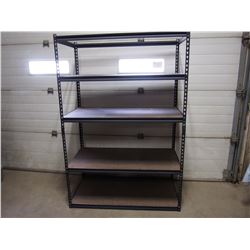 Heavy Duty Metal Shelf w/Wooden Inserts