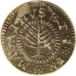 1652 SHILNG Pine Tree Shilling, Small Planchet XF40 PC 1652