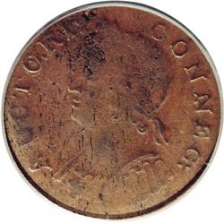 1786 COPPER Connecticut Copper, Mailed Bust Left XF45 1786[COPPER] Connecticut Copper, Mailed Bust L