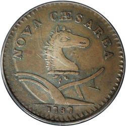1787 COPPER New Jersey Copper, Large Planchet, Plain S 1787[COPPER] New Jersey Copper, Large Planche