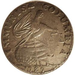 1787MMCOL PATTERN CU XF40 PCGS.From The Michael Casper 1787[PIECE] Immune Columbia Piece, Eagle Reve
