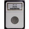 Image 1 : 1851 1/2 C MS63 Brown NGC. C-1, B-1, R-1. The base of 1851[1/2 C] MS63 Brown NGC.