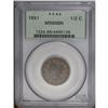 Image 3 : 1851 1/2 C MS66 Brown PCGS. B-1, C-1, R.1. The base of 1851[1/2 C] MS66 Brown PCGS.