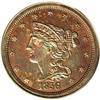 Image 1 : 1856 1/2 C PR65 Brown PCGS. B-3, R.4. The T in CENT is 1856[1/2 C] PR65 Brown PCGS.