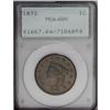 Image 1 : 1832 1C Large Letters MS64 Brown PCGS. N-3, R.1. The s 1832[1C] Large Letters MS64 Brown PCGS.