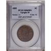 Image 1 : 1855 1C Upright 5s MS65 Brown PCGS. N-4, R.1. GDS a. T 1855[1C] Upright 5s MS65 Brown PCGS.