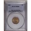 Image 3 : 1861 1C MS66 PCGS. The surfaces on this pristine Civil 1861[1C] MS66 PCGS.