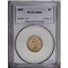 Image 1 : 1862 1C MS65 PCGS. Strong luster underlies the golden- 1862[1C] MS65 PCGS.