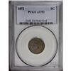 Image 1 : 1872 1C AU53 PCGS. This scarcer date in the Indian cen 1872[1C] AU53 PCGS.