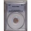 Image 1 : 1867 3CS PR66 PCGS. This flashy and exactingly struck 1867[3CS] PR66 PCGS.