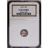 Image 3 : 1872 3CS PR66 Cameo NGC. Well struck with light die cl 1872[3CS] PR66 Cameo NGC.