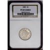 Image 1 : 1885 5C PR64 Cameo NGC. Luminous sky-blue and apricot 1885[5C] PR64 Cameo NGC.