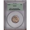 Image 1 : 1921 5C MS65 PCGS. Chestnut-gold hues bathe this well 1921[5C] MS65 PCGS.