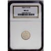 Image 1 : 1866-S H10C MS62 NGC. A satiny pearl-gray and tan-gold 1866-S[H10C] MS62 NGC.