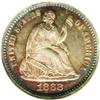 Image 1 : 1868 H10C MS66 NGC. Beautifully toned with royal blue 1868[H10C] PR66 NGC.