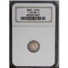 Image 3 : 1868 H10C MS66 NGC. Beautifully toned with royal blue 1868[H10C] PR66 NGC.