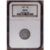 Image 3 : 1827 10C MS62 NGC. JR-11, R.2. Deep dove-gray and fore 1827[10C] MS62 NGC.