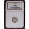 Image 1 : 1849-O 10C AU55 NGC. Light dove-gray and golden-brown 1849-O[10C] AU55 NGC.