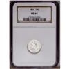 Image 1 : 1864 10C MS64 NGC. The 1864 dime had a mintage of just 1864[10C] MS64 NGC.