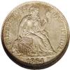 Image 1 : 1864-S 10C MS64 NGC. An extremely important opportunit 1864-S[10C] MS64 NGC.