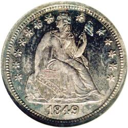 1849/8 10C PR65 NGC. Ex: Eliasberg. Breen-3256. Greer- 1849/8[10C] PR65 NGC.