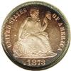 Image 1 : 1873 10C No Arrows, Closed 3 PR67 NGC. A desirable Sup 1873[10C] No Arrows, Closed 3 PR67 NGC.