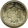 Image 2 : 1875 10C PR66 NGC. The obverse is splashed with teal a 1875[10C] PR66 NGC.