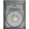 Image 1 : 1914 10C MS66 PCGS. Essentially untoned surfaces yield 1914[10C] MS66 PCGS.