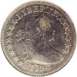 1796 25C VF20 PCGS. B-2, R.3. The 1796 is a widely rec 1796[25C] VF20 PCGS.