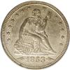 Image 1 : 1853/4 25C Arrows and Rays MS63 PCGS. FS-003. Briggs 1 1853/4[25C] Arrows and Rays MS63 PCGS.