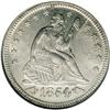 Image 1 : 1854 25C Arrows MS64 NGC. After the rays were dropped 1854[25C] Arrows MS64 NGC.