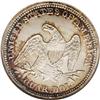 Image 2 : 1857 25C MS66 NGC. Golden-brown, plum, and navy-blue c 1857[25C] MS66 NGC.