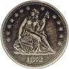 Image 1 : 1872-CC 25C XF40 PCGS. A deeply toned key Carson City 1872-CC[25C] XF40 PCGS.