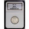 Image 3 : 1885 25C MS66 NGC. The obverse is only partly toned in 1885[25C] MS66 NGC.