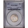 Image 1 : 1891 25C MS65 PCGS. Frosty luster covers the surfaces 1891[25C] MS65 PCGS.