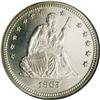 Image 1 : 1863 25C PR66 Cameo NGC. A razor-sharp premium Gem, th 1863[25C] PR66 Cameo NGC.