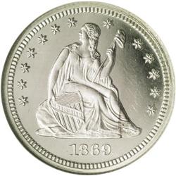 1869 25C PR66 Cameo NGC. Icy devices provide exception 1869[25C] PR66 Cameo NGC.