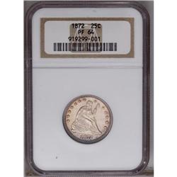 1872 25C PR64 NGC. A razor-sharp example with attracti 1872[25C] PR64 NGC.