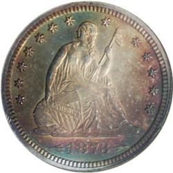 1873 25C Arrows PR65 NGC. Deeply toned with reddish-go 1873[25C] Arrows PR65 NGC.